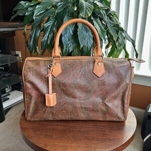 ETRO Boston Bag Bag Paisley Brown Etro